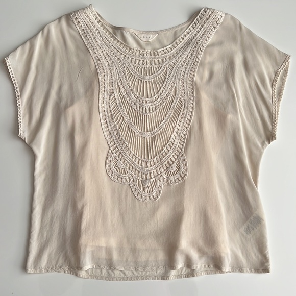 Adiva crocheted top with camisole Cream/ivory - Picture 5 of 12